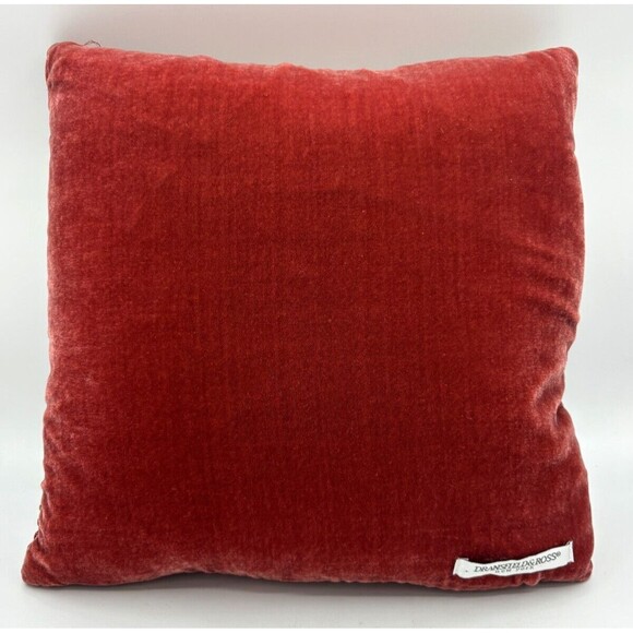 Dransfield & Ross New York French Knot Pillow Silk Velvet Boutique Autumn Spice‎ - Picture 3 of 14
